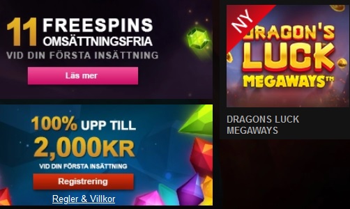 Klicka här för att spela Dragon's Luck Megaways nu på Videoslots!